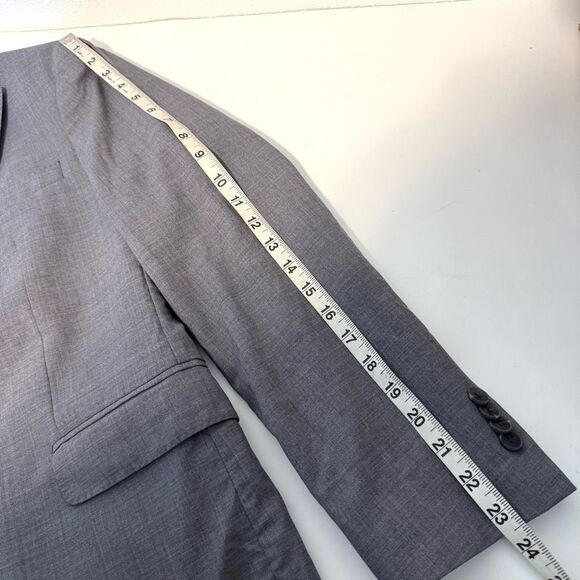 Cole Haan Grand.Os Gray Suit Jacket Size 36S - Picture 5 of 8